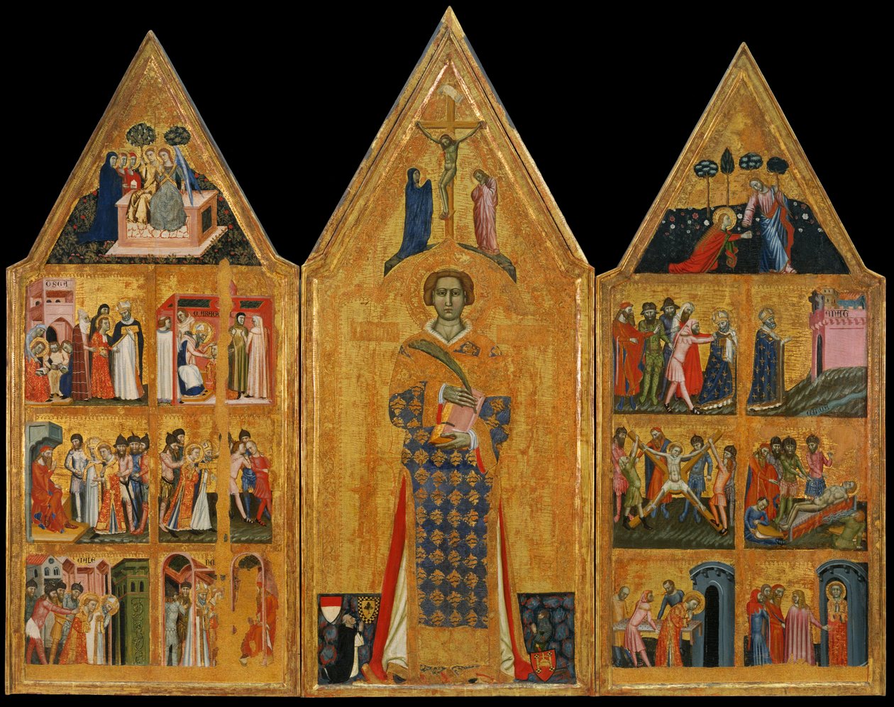 Altarpiece of Saint Vincent av Master of Estopiñán