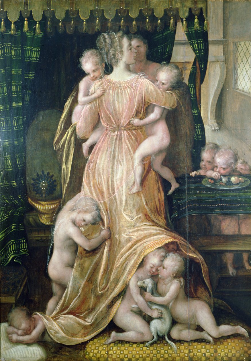 Allegori om överflöd av Master of Flore