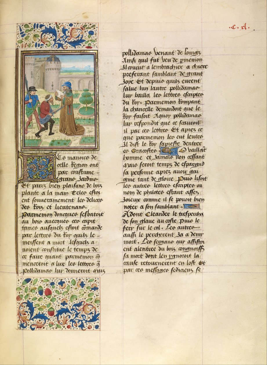 The Death of Parmenion av Master of Jardin
