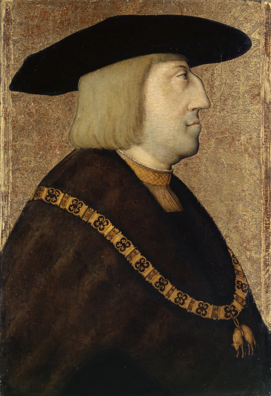 Porträtt av kejsar Maximilian I av Master of Messkirch