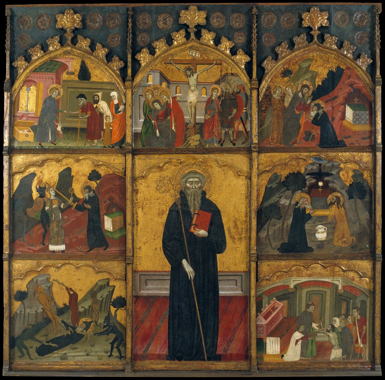 Altarpiece of Saint Anthony the Abbot av Master of Rubió