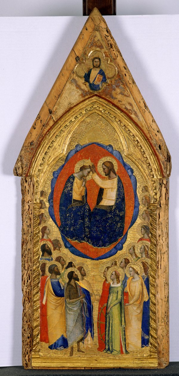 Jungfruns kröning, ca 1375-80 (tempera på poppelträ) av Master of San Lucchese Master of San Lucchese