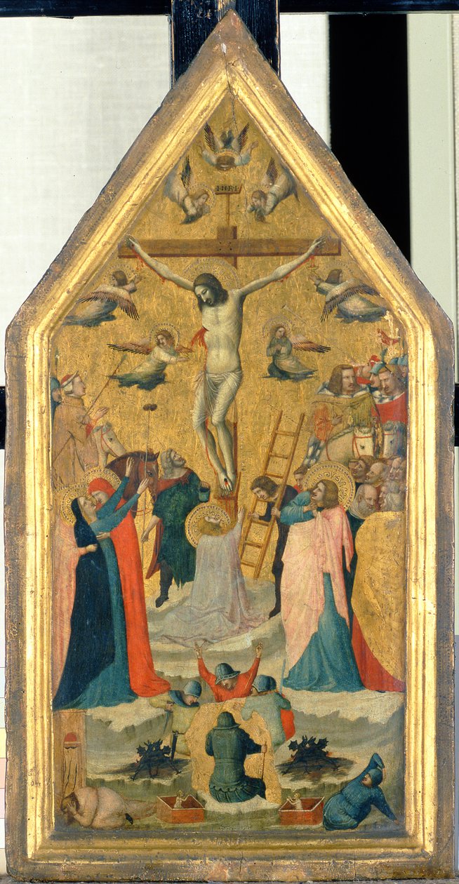 Kristi korsfästelse (tempera på panel) av Master of the School of Rimini