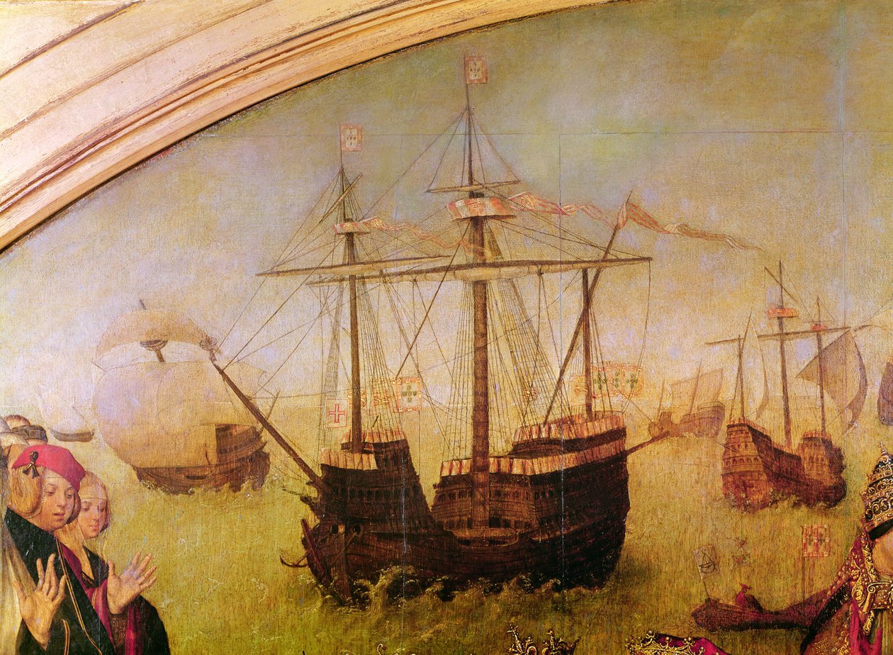 St. Auta Altapice, auiliiliga o se galleon mai le vaega tutotonu, c.1520 swed av Master of the St. Auta Altarpiece