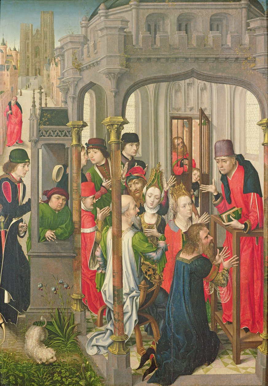 Pastoralundervisning, c.1470 av Master of the View of St. Gudule