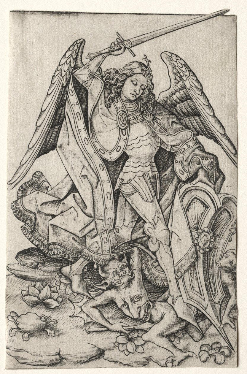 Sankt Mikael, tredje kvartalet 1400-talet. av Master E. S.