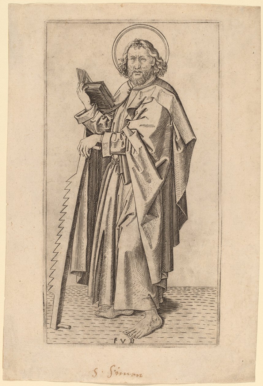 Sankt Judas Thaddeus av Master FVB