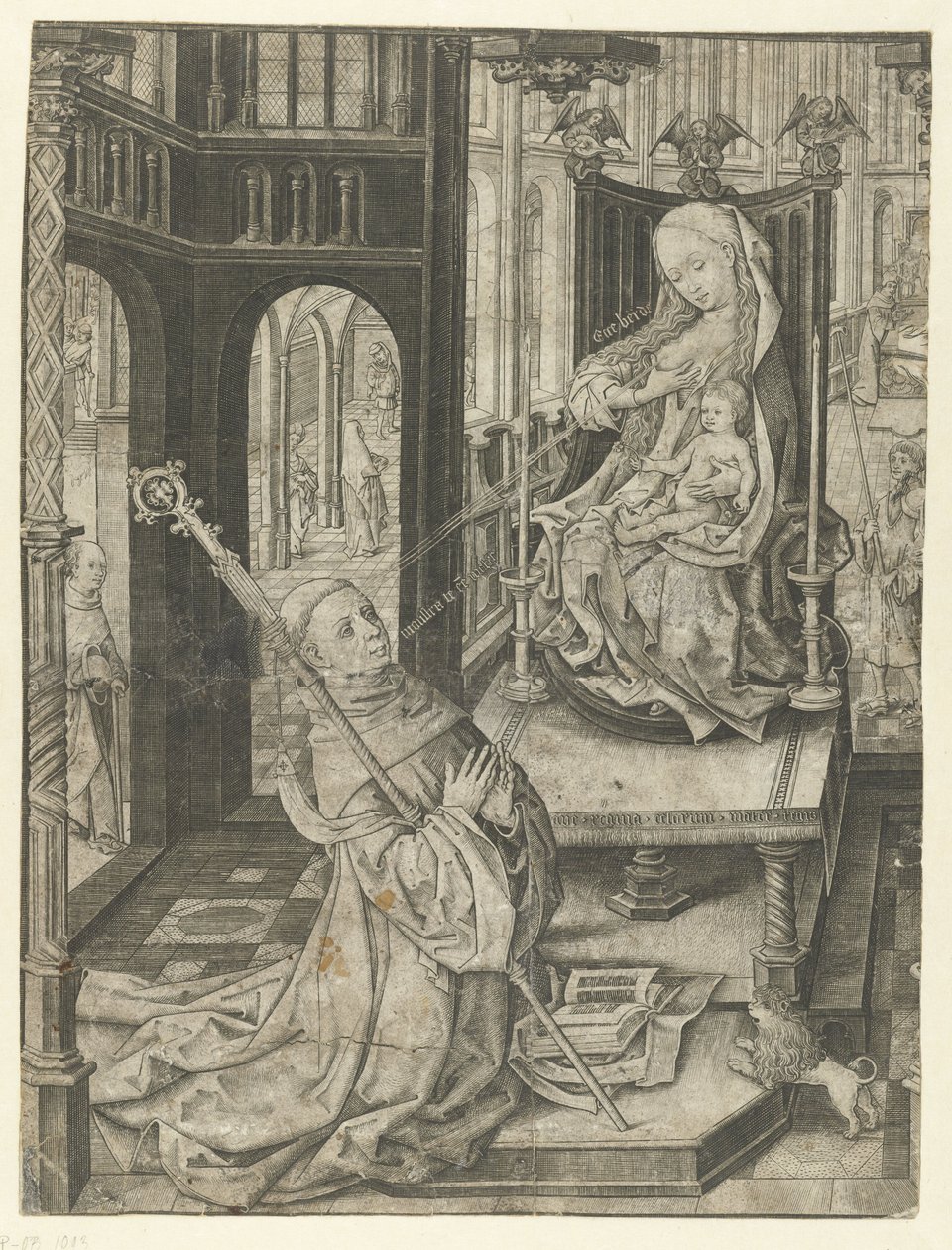 St. Bernards amning av Master I.A.M. of Zwolle