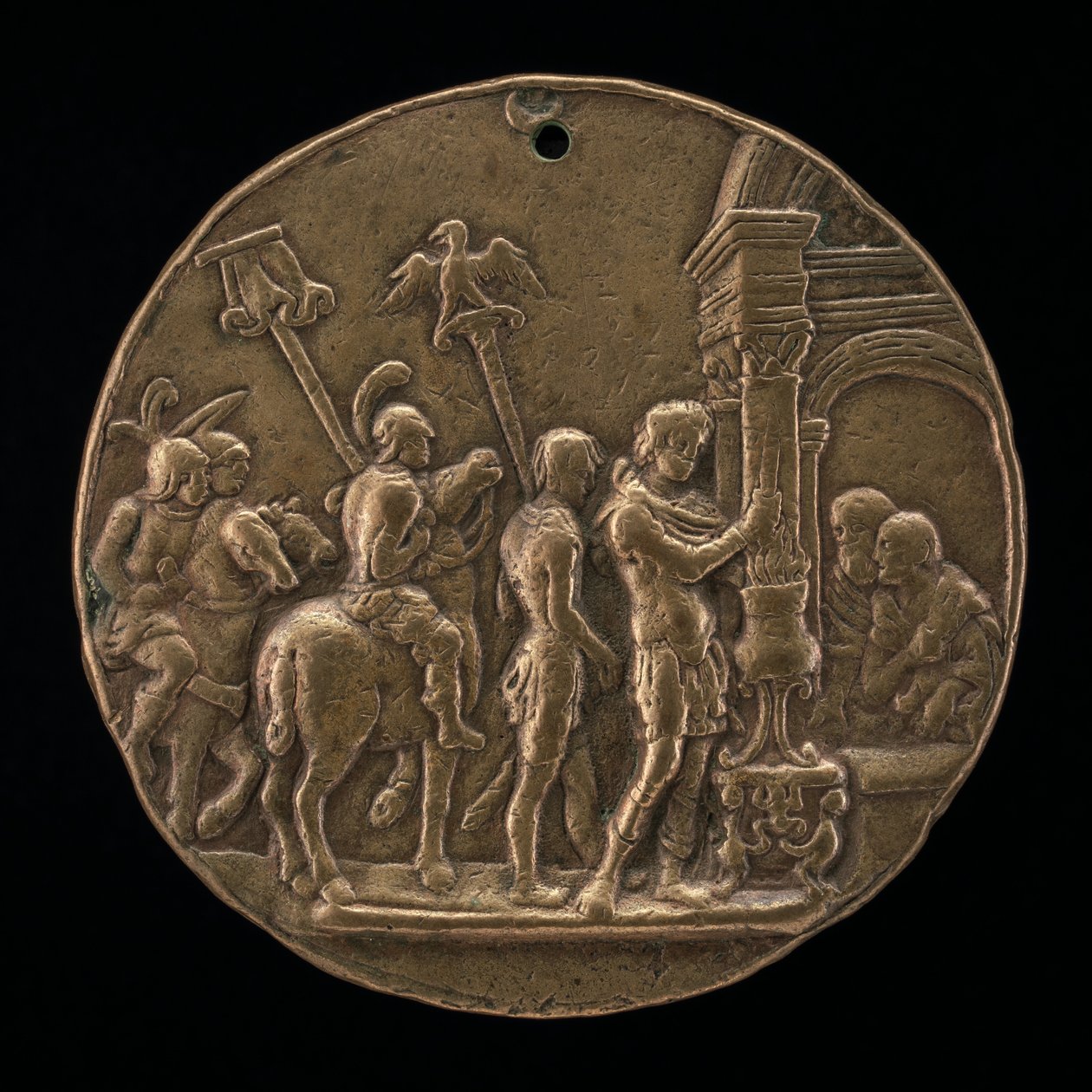 Mucius Scaevola, andra hälften av 1400-talet. av Master IO.FF.