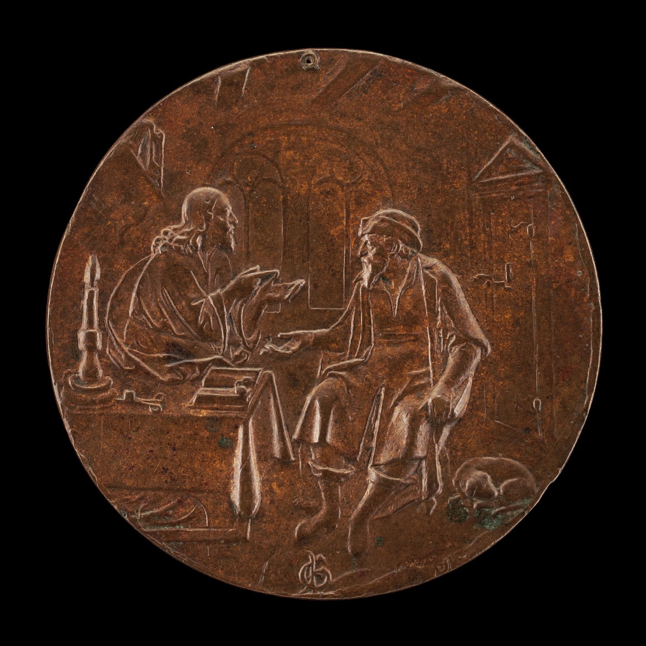 Kristus och Nikodemus, ca. 1550. av Master P.G.