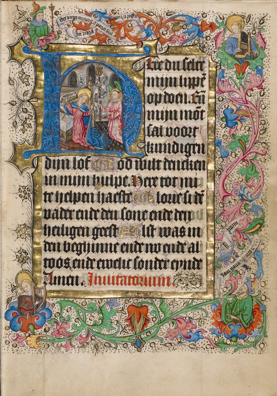 Inledande text H: Bebådelsen av Master of Evert Zoudenbalch