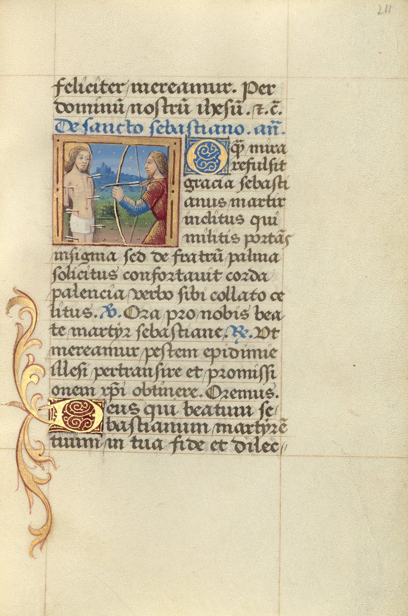 Sankt Sebastian av Master of Jacques de Besançon