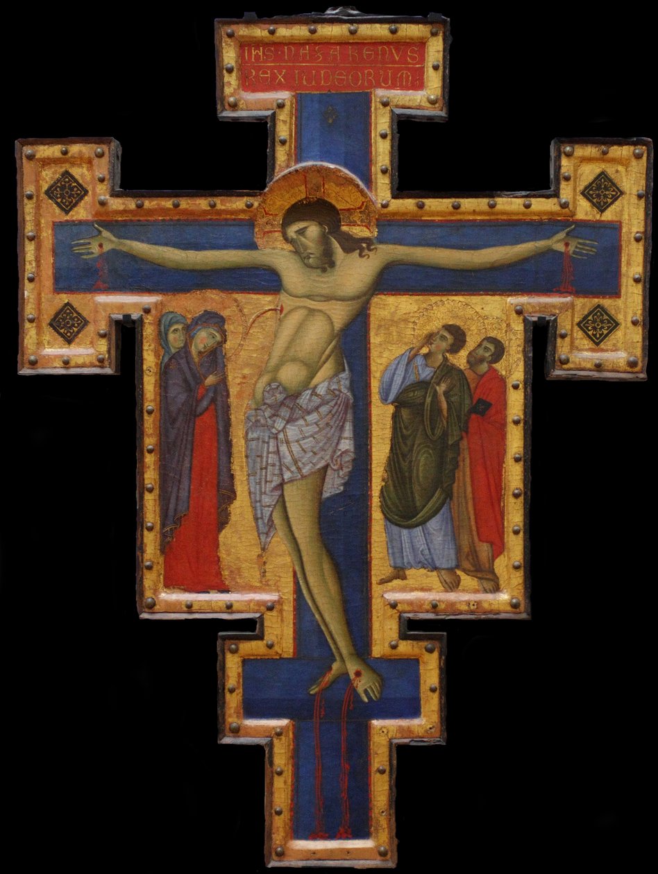 Krucifix, c. 1260-1270 av Master of Saint Francis,