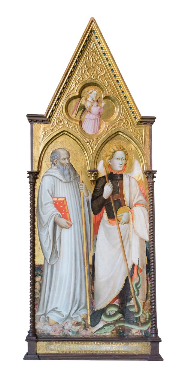 Sankt Benedictus och ärkeängeln Mikael av Master of San Davino