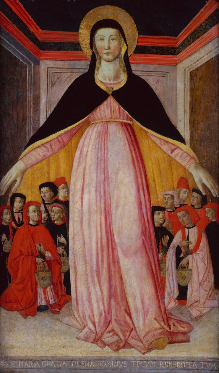 Madonna of Mercy av Master of San Miniato