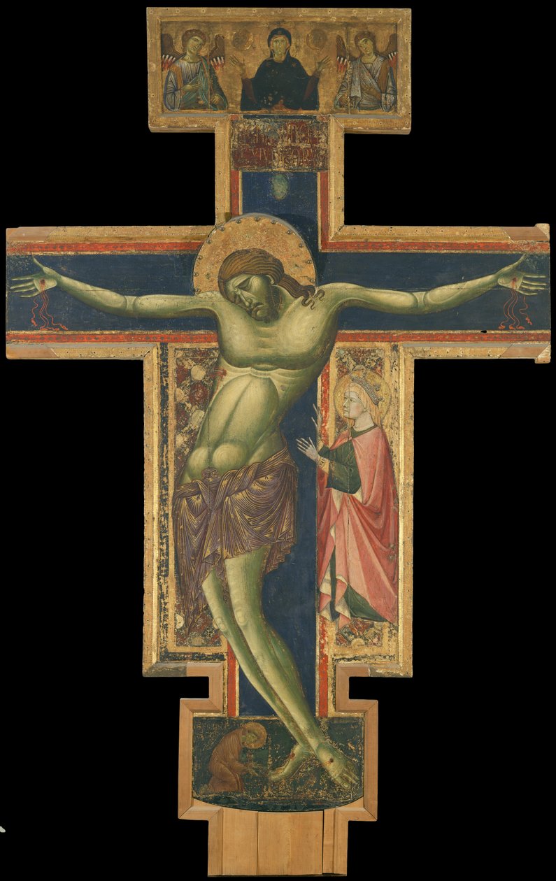 Krucifix av Master of the Borgo Crucifix