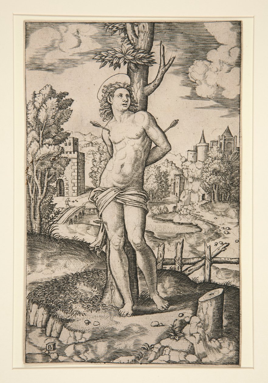 St Sebastian av Master of the Die