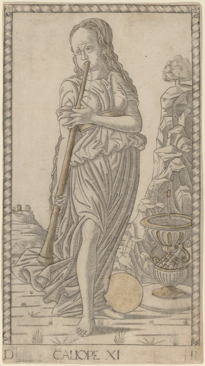 Caliope (Calliope) av Master of the E Series Tarocchi