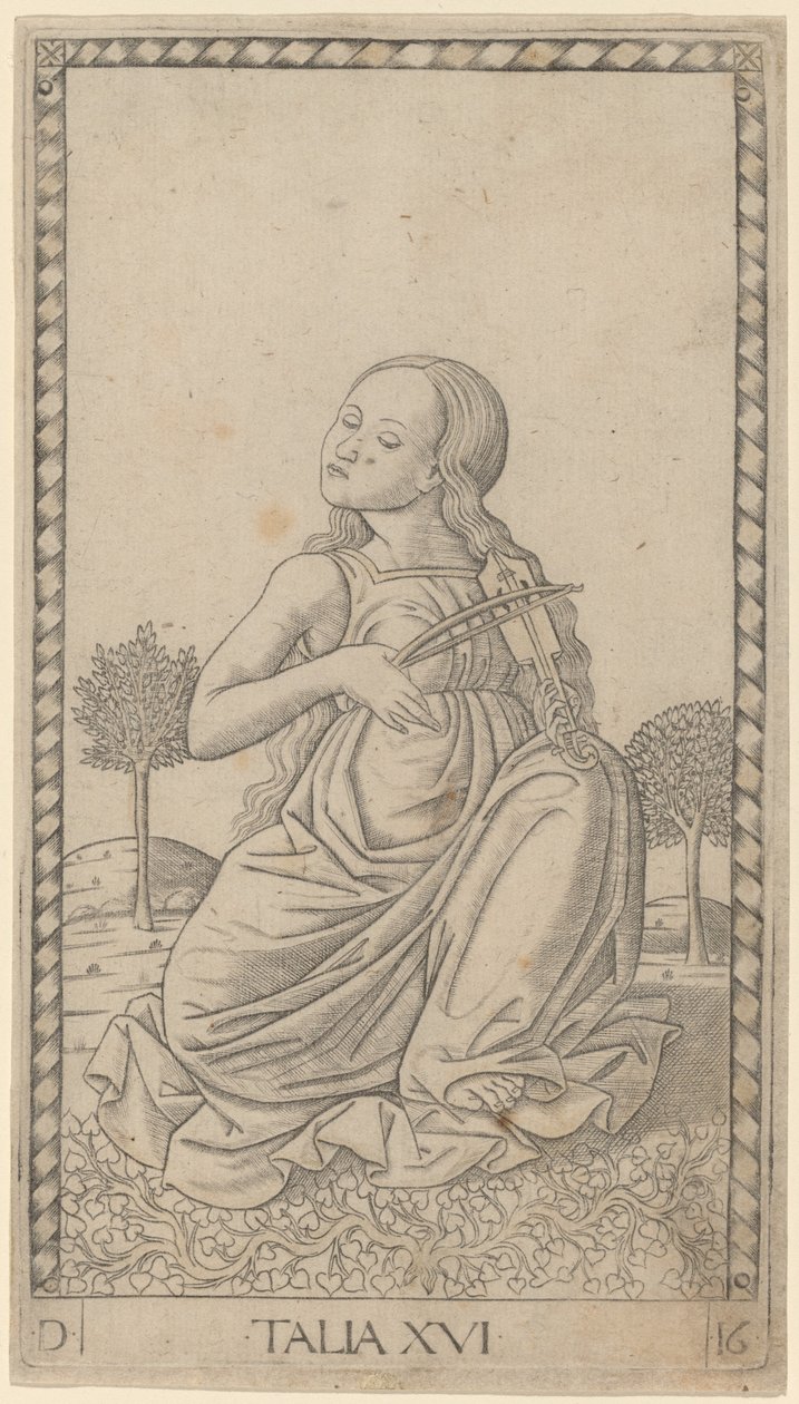 Talia (Thalia) av Master of the E Series Tarocchi