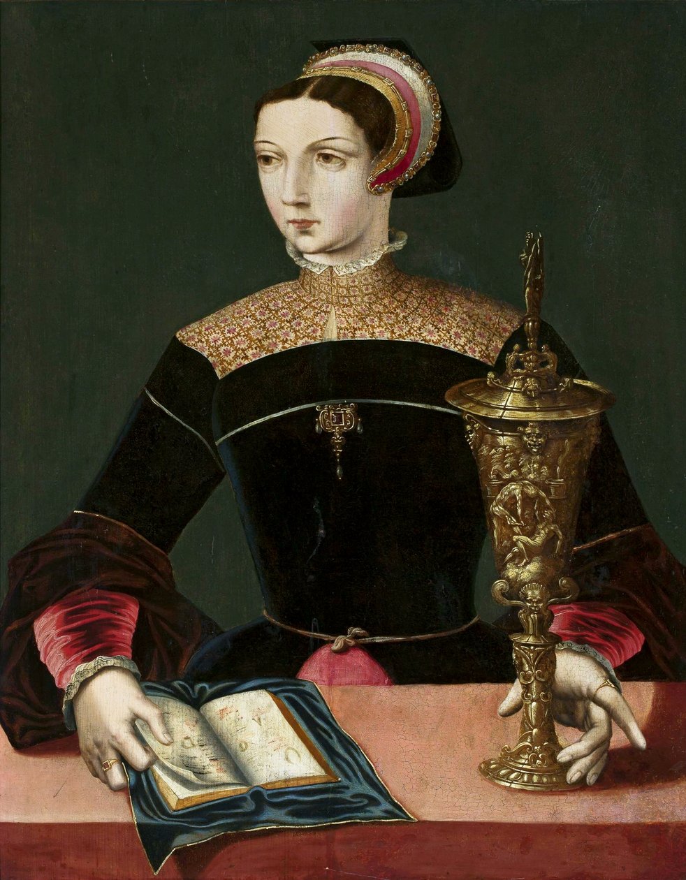 St Magdalene läsning av Master of the Female Half Lengths
