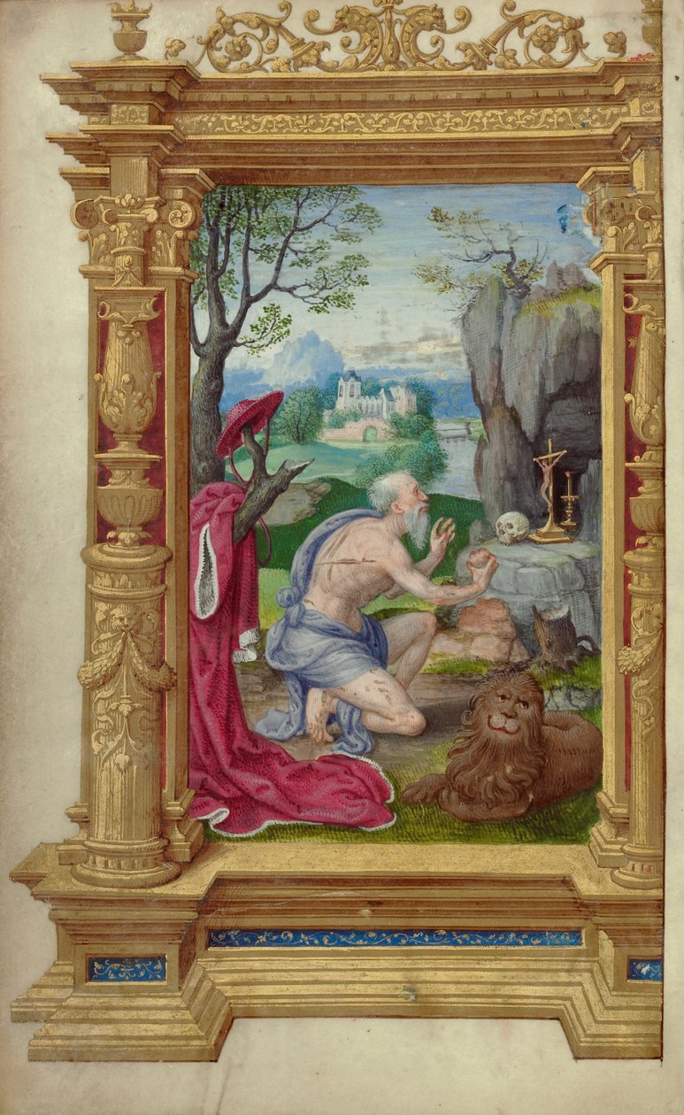 Sankt Jerome av Master of the Getty Epistles