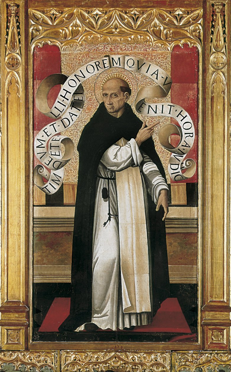Saint Vincent Ferrer (1350-1419) (målning) av Master of the Grifo
