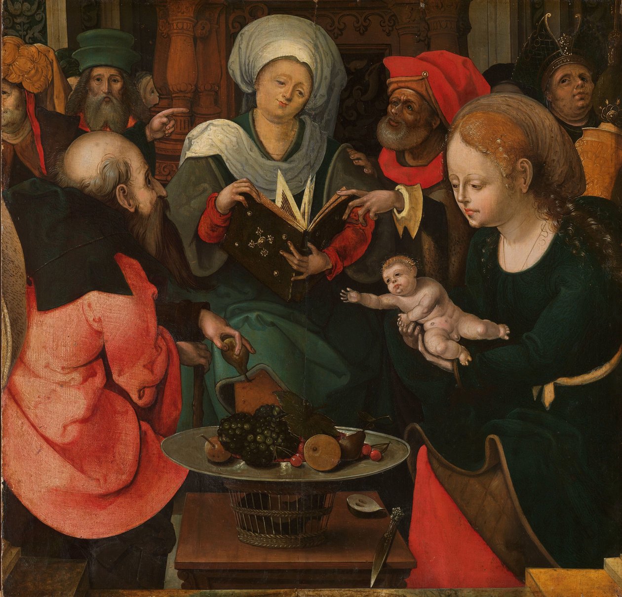 Heligt släktskap av Master of the Lille Adoration
