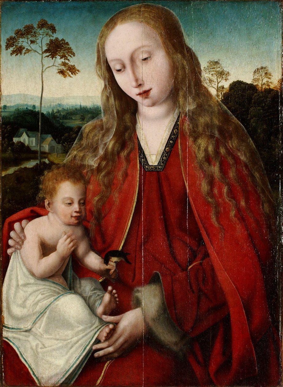 Madonna med barn av Master of the Mansi Magdalen