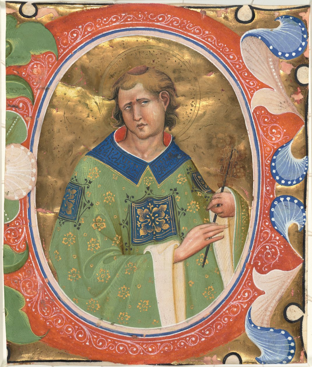 Saint Lawrence av Master of the Murano Gradual