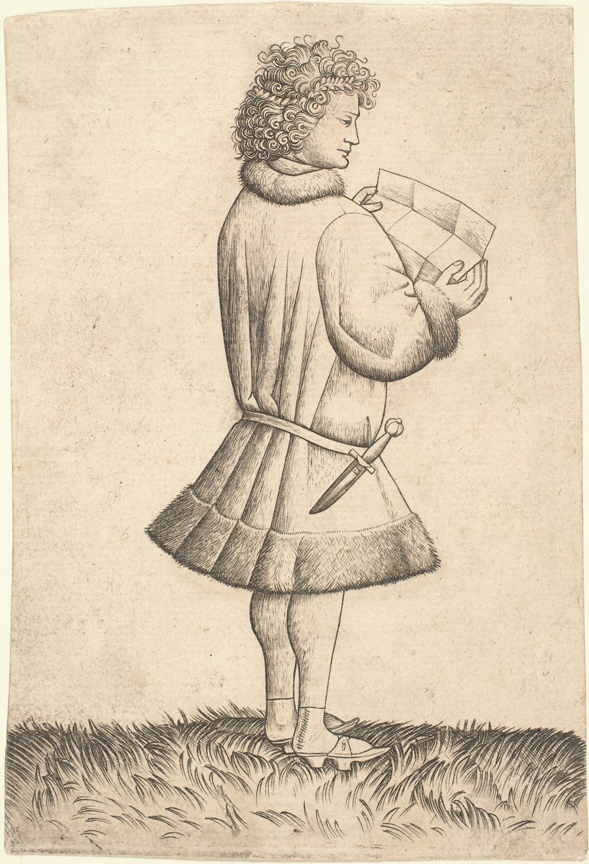 En poet som läser av Master of the Playing Cards