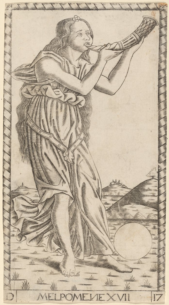 Melpomene av Master of the S Series Tarocchi