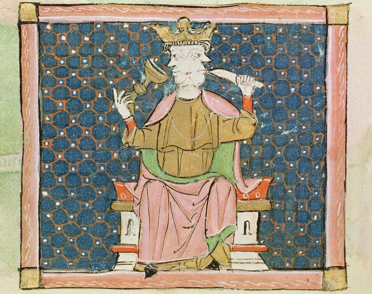 Fol.57v januari: Janus av Matfre Ermengaut