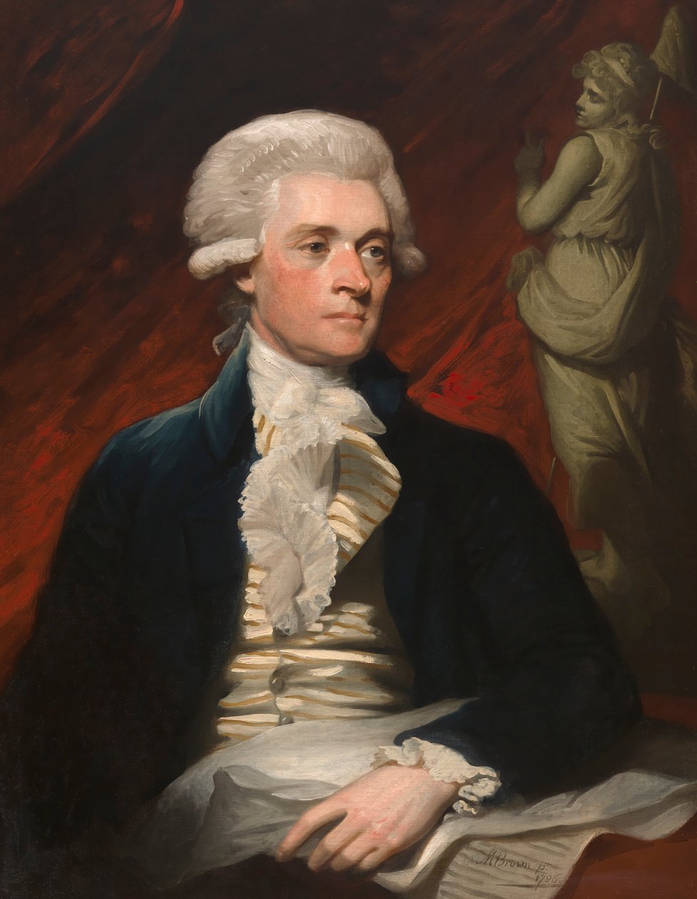Thomas Jefferson, 1786. av Mather Brown