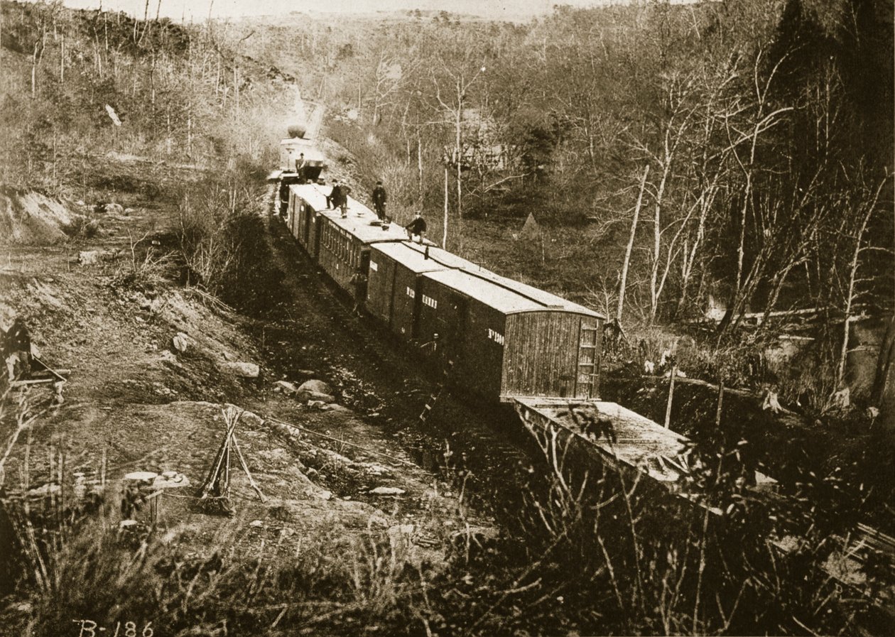 An Army Supply Train, Virginia, 1861-65 av Mathew B. Brady