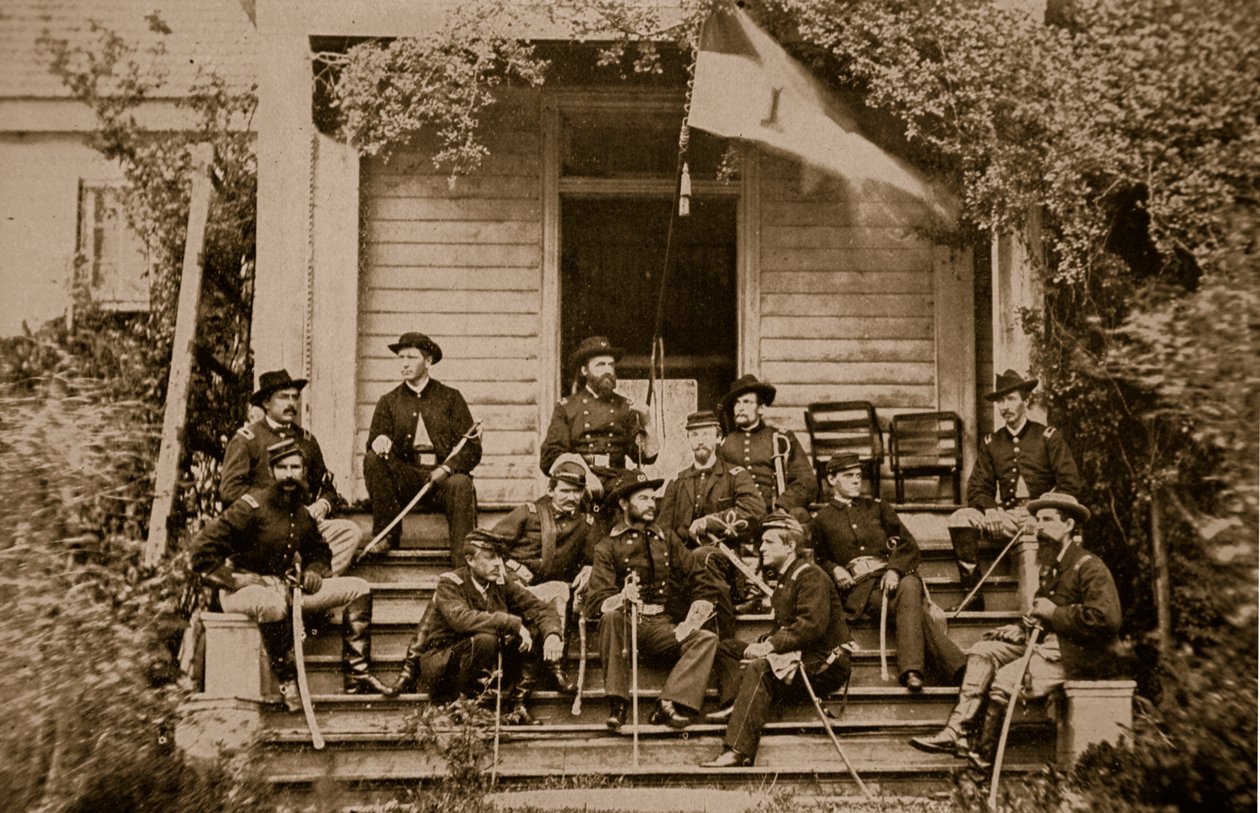 General A. T. A. Torbert och stab, 1864 av Mathew B. Brady