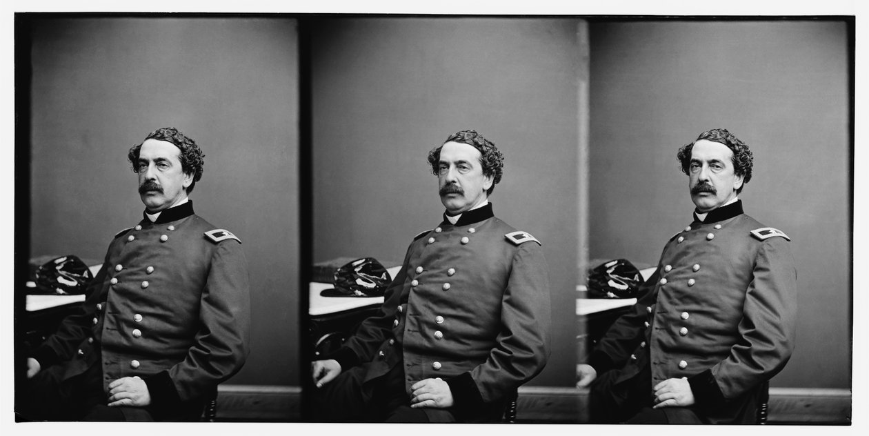 Unionens brigadgeneral Abner Doubleday i början av 1862. av Mathew B. Brady