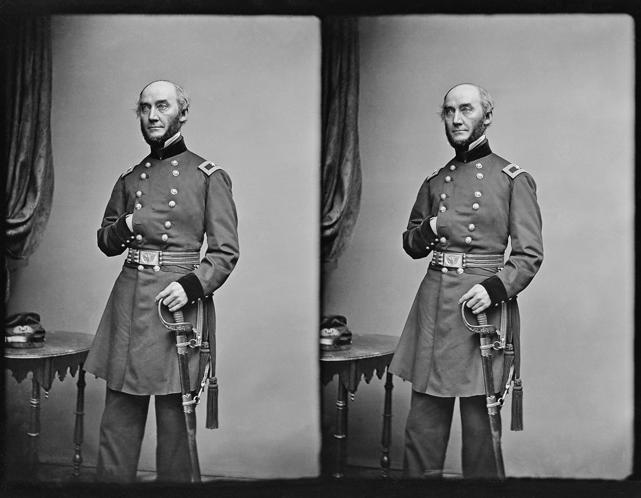 Unionens brigadgeneral George W. Cullum, ca. november 1861. av Mathew B. Brady