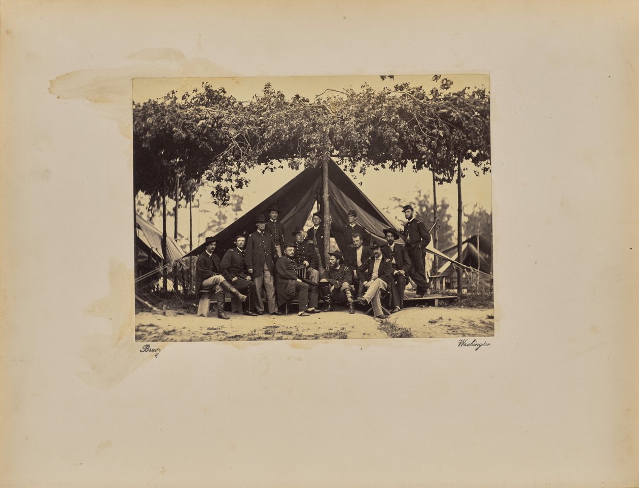 Butler och personal av Mathew B. Brady