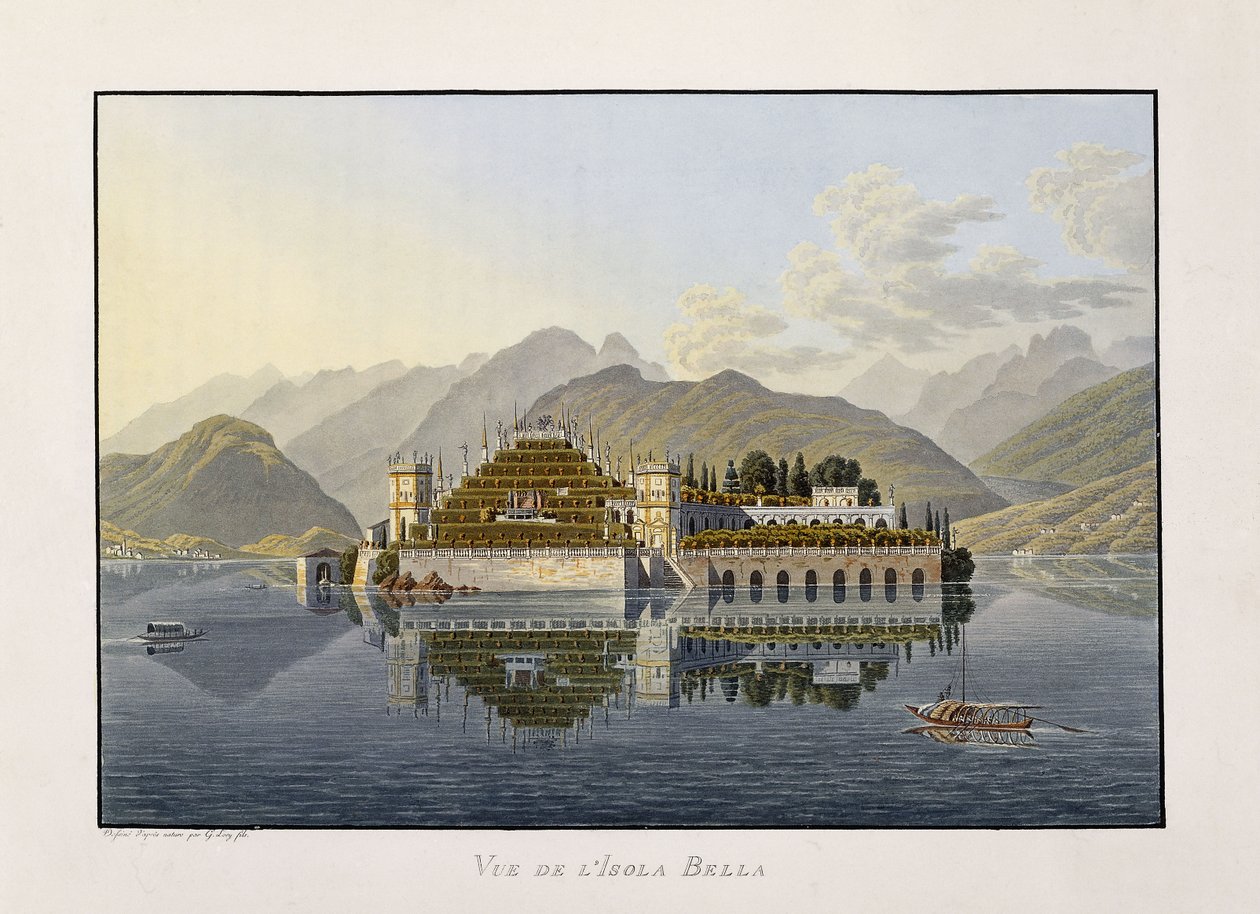 Utsikt över Isola Bella, 1811-1819 av Mathias Gabriel Lory