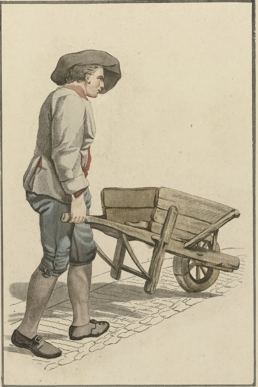 Man med skottkärra av Mathias de Sallieth