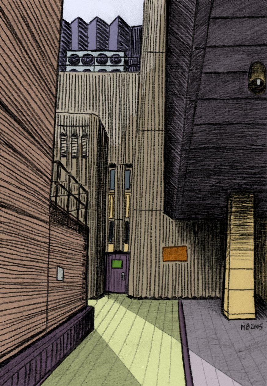 Hopton Street, SE1, 2015 (blyerts, digital) av Matt Bannister