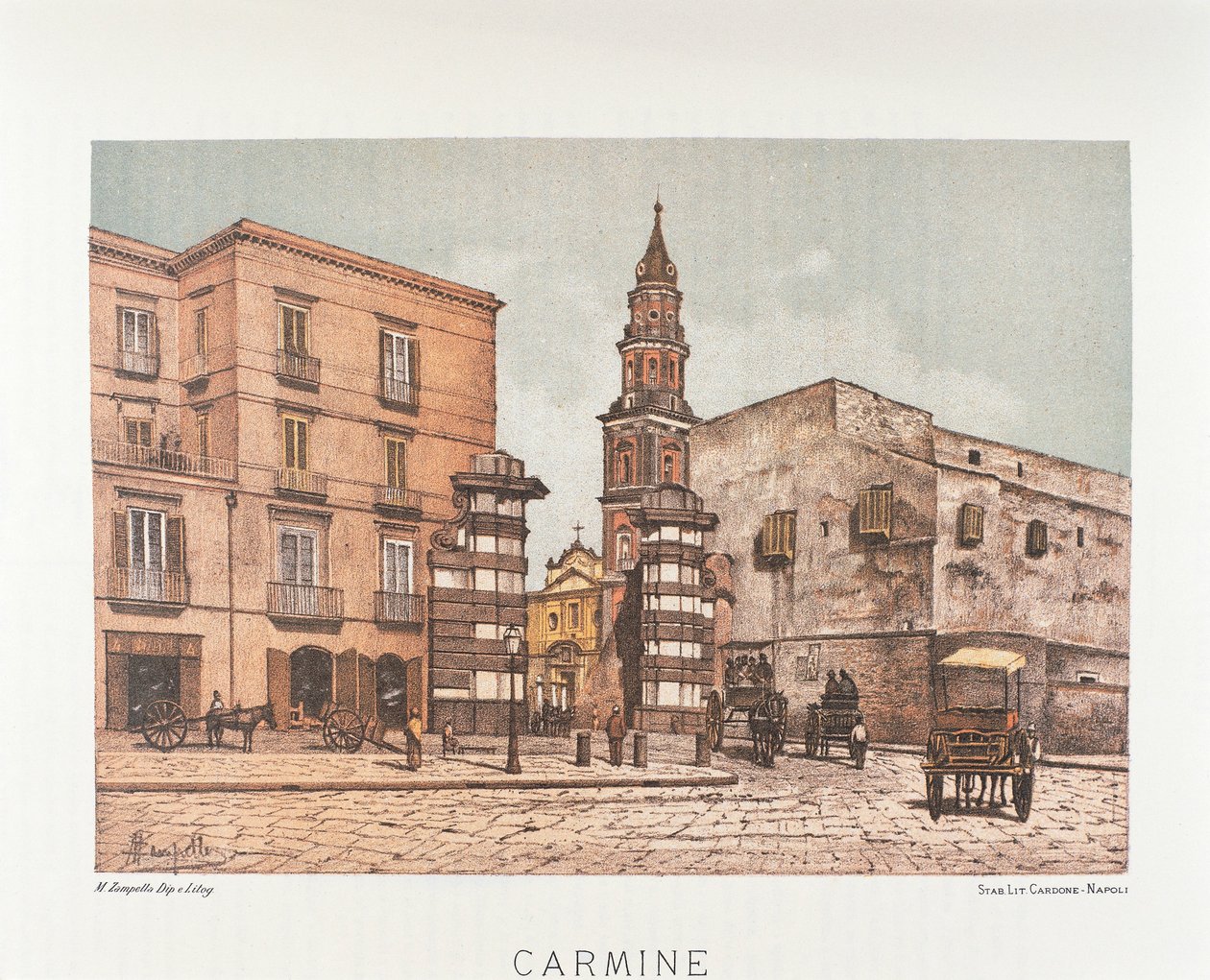 Italien, Neapel, Santa Maria del Carmine av Matteo Zampella