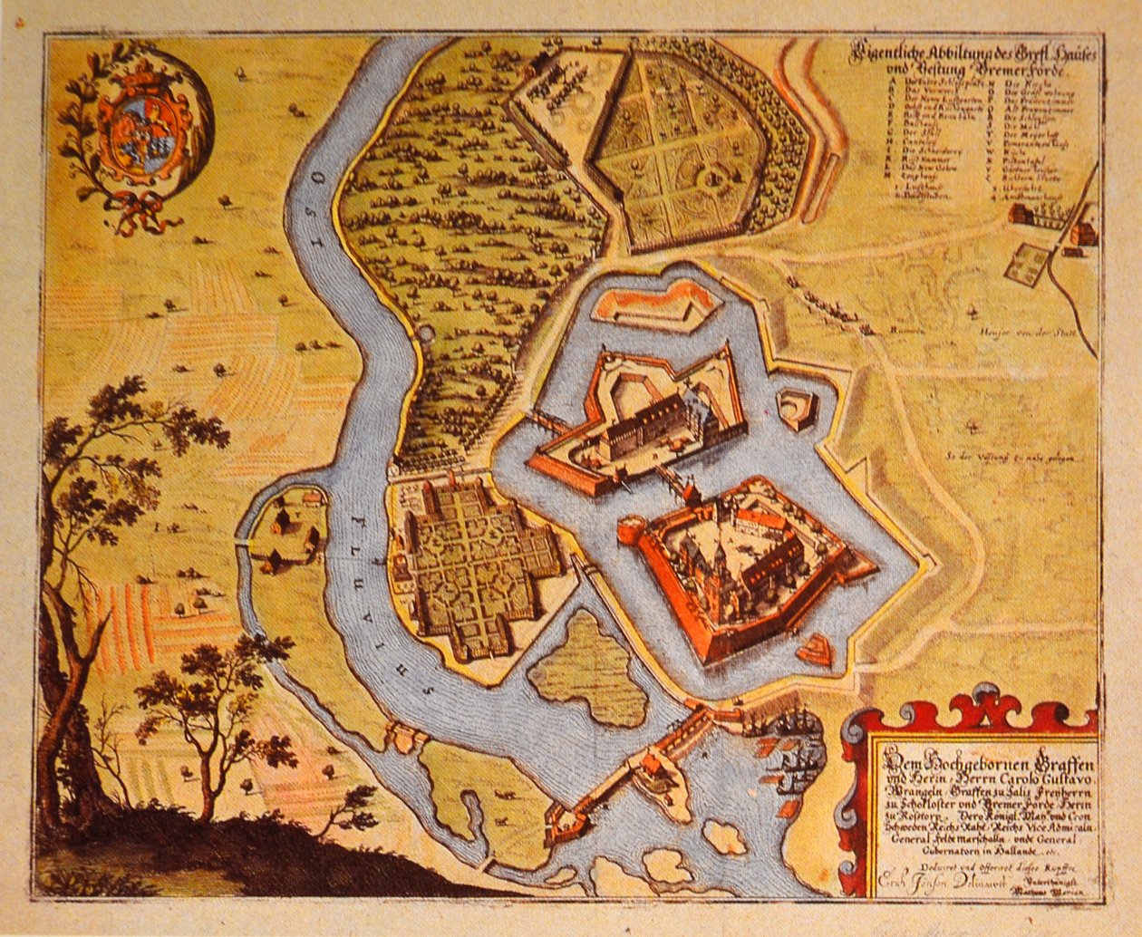 Bremervörde, Niedersachsen, Tyskland av Matthaus Merian