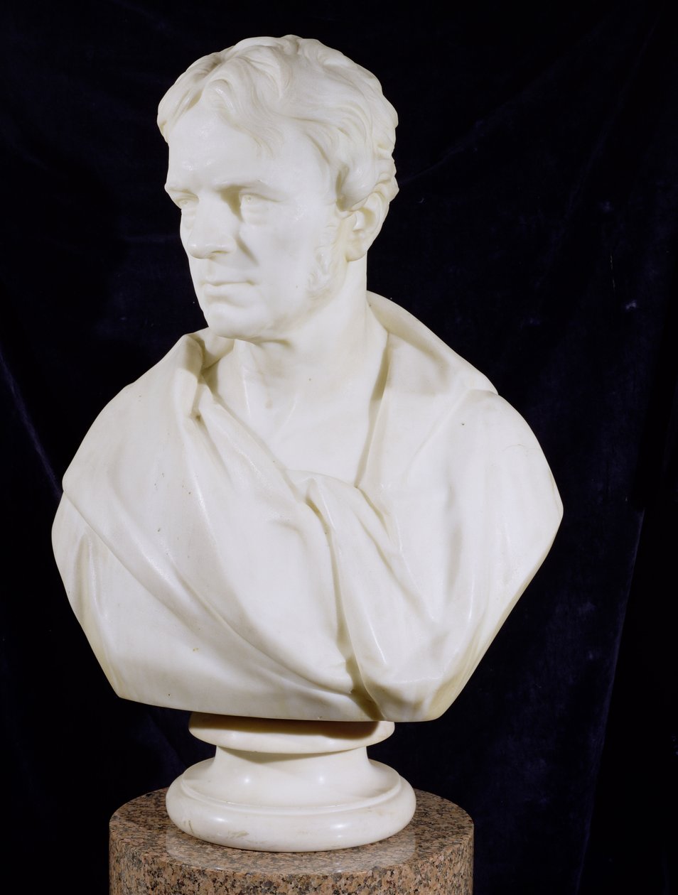 Bystporträtt av Michael Faraday (1791-1867) av Matthew Noble