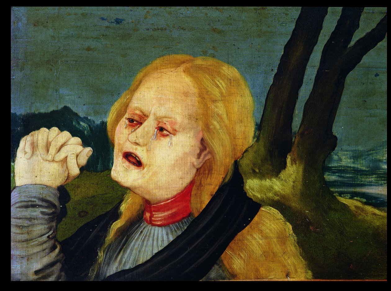 Maria Magdalena från predellapanelen på Isenheims altartavla, ca 1512-16 av Matthias Grünewald