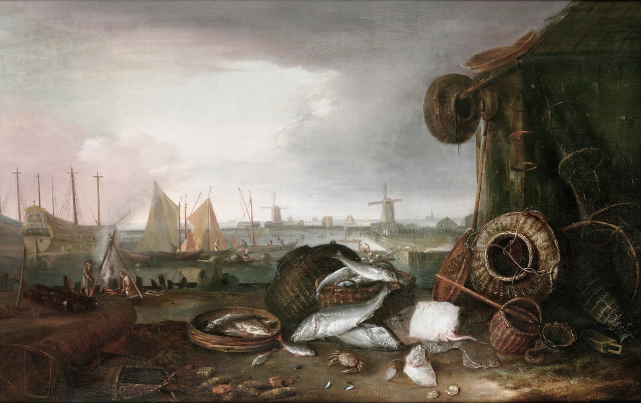 Dutch:  De Grashaven av Matthias Withoos