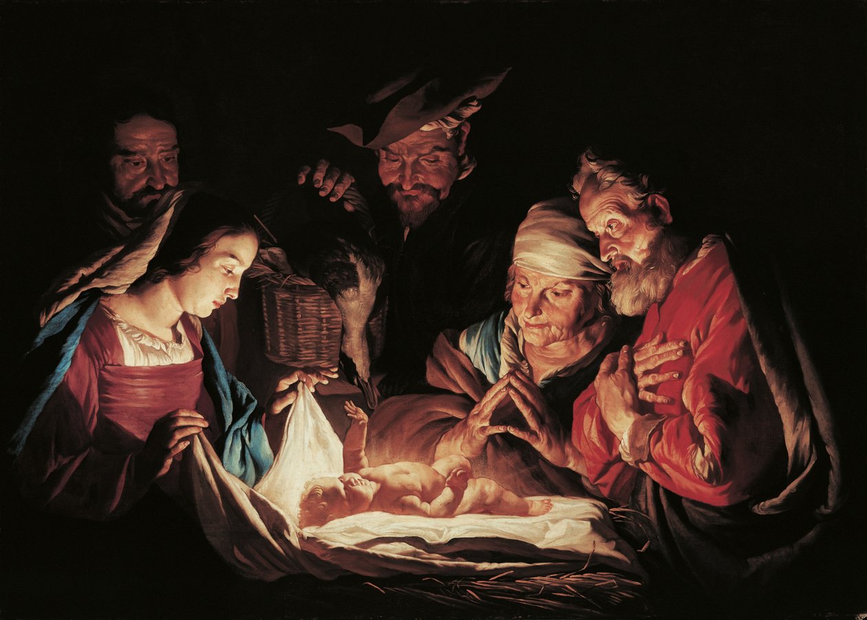 Herdarnas tillbedjan av Matthias Stom