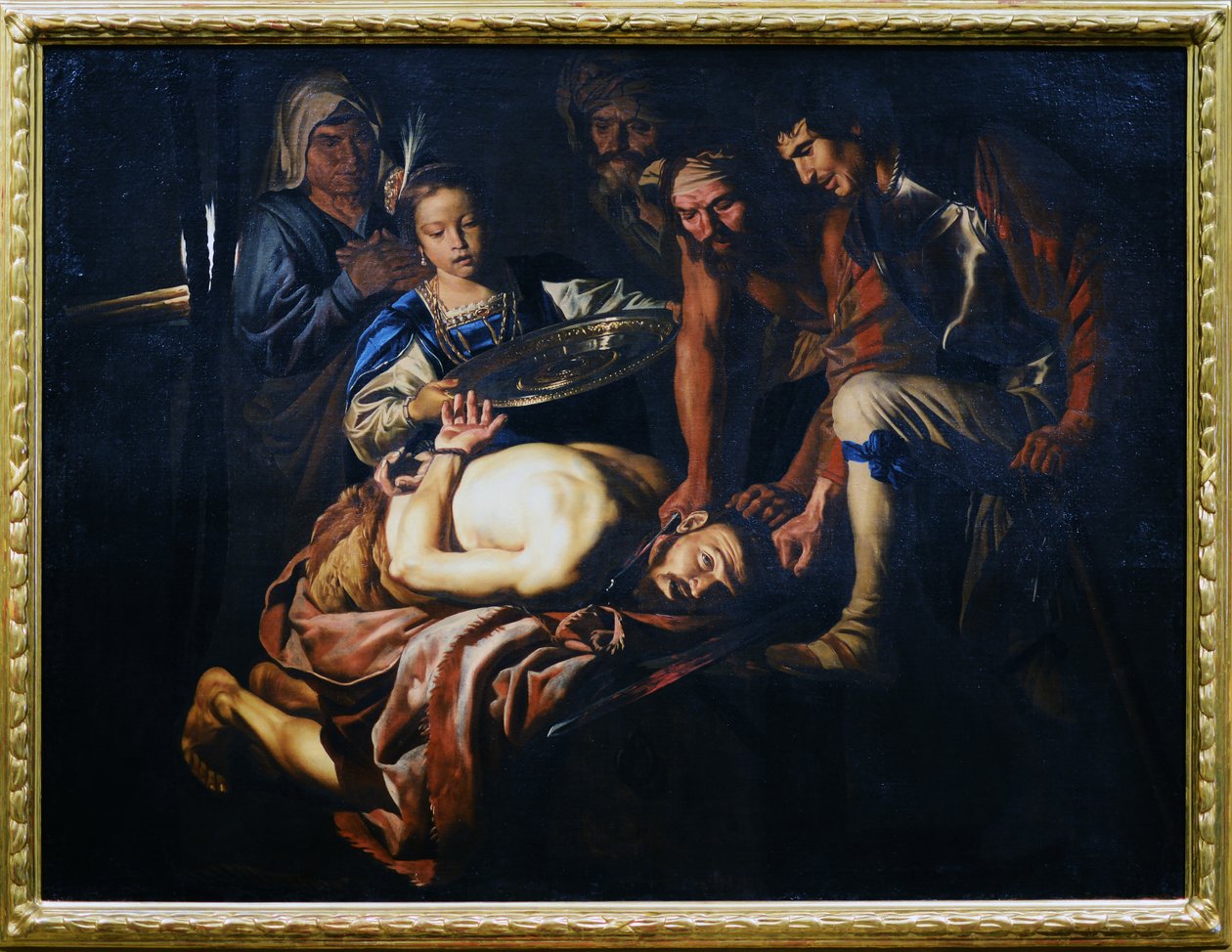 Halshuggningen av Johannes Döparen av Matthias Stom