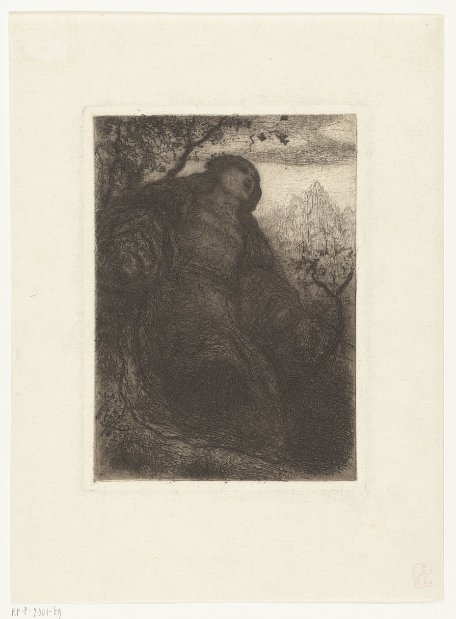 Kvinna under ett träd The Lady of Shalott av Matthijs Maris