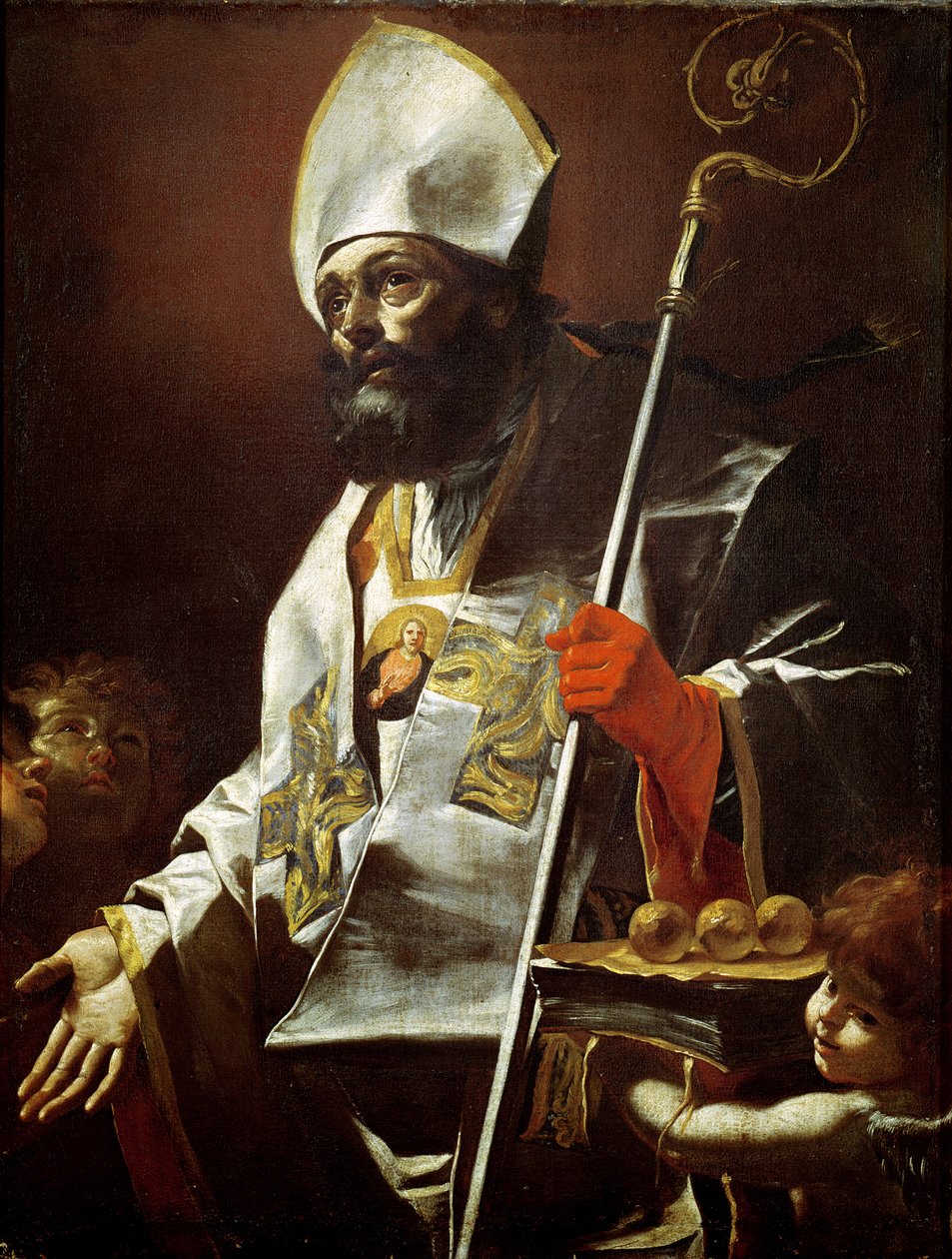 St. Nicholas of Bari (d.c.346) av Mattia Preti